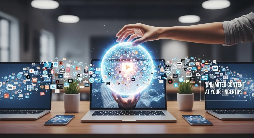 Conteúdo Ilimitado ao Alcance de Um Clique